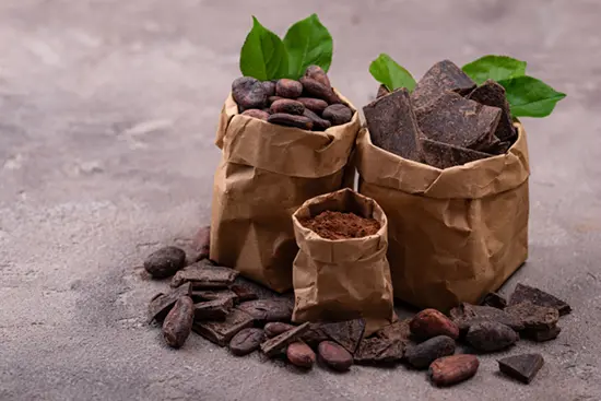 Organic chocolate bars — clean ingredients, no pesticides or GMOs